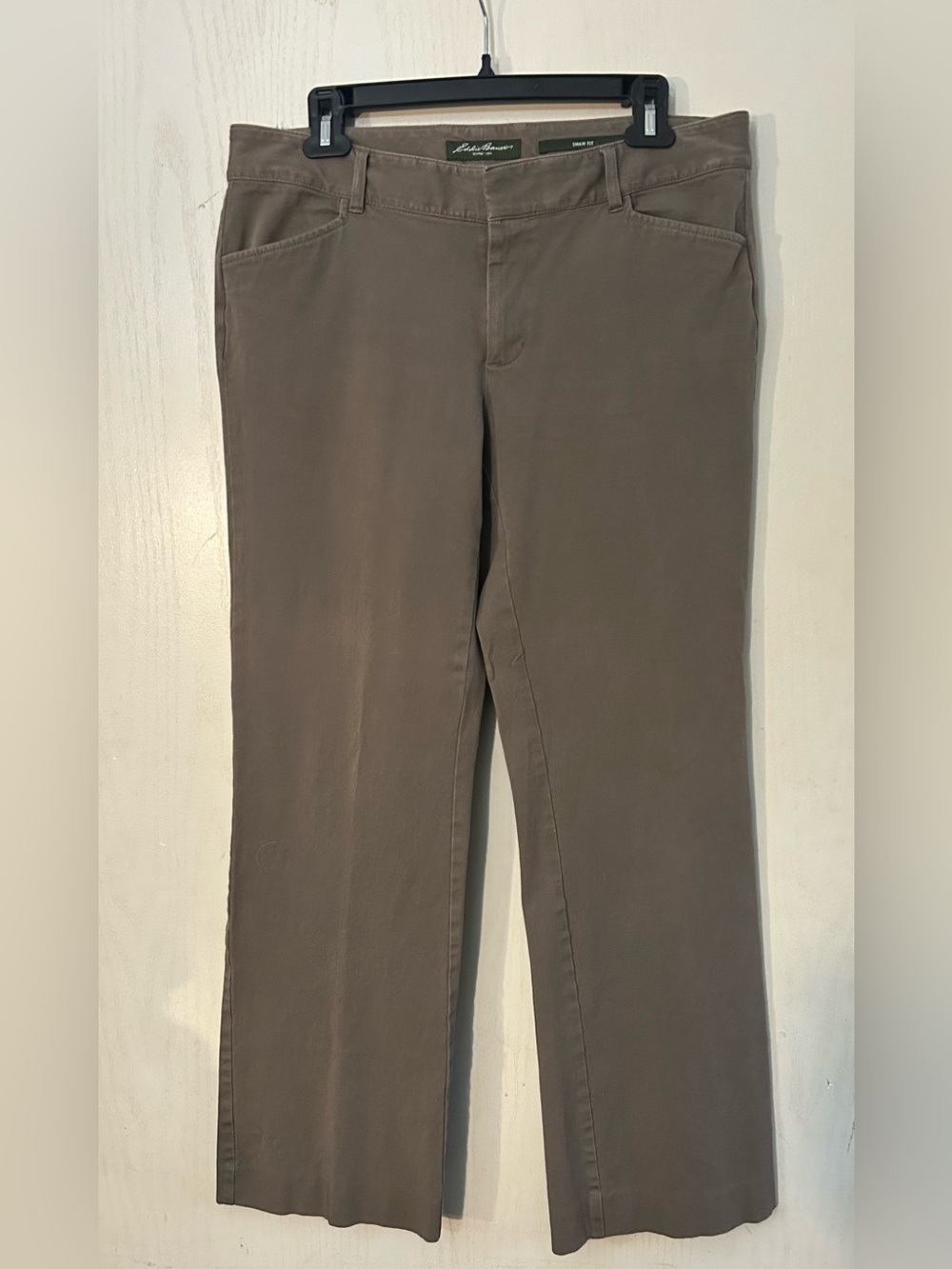 Eddie Bauer Shaw Fit Women’s Size 10 Brown Chino Pants Straight Leg